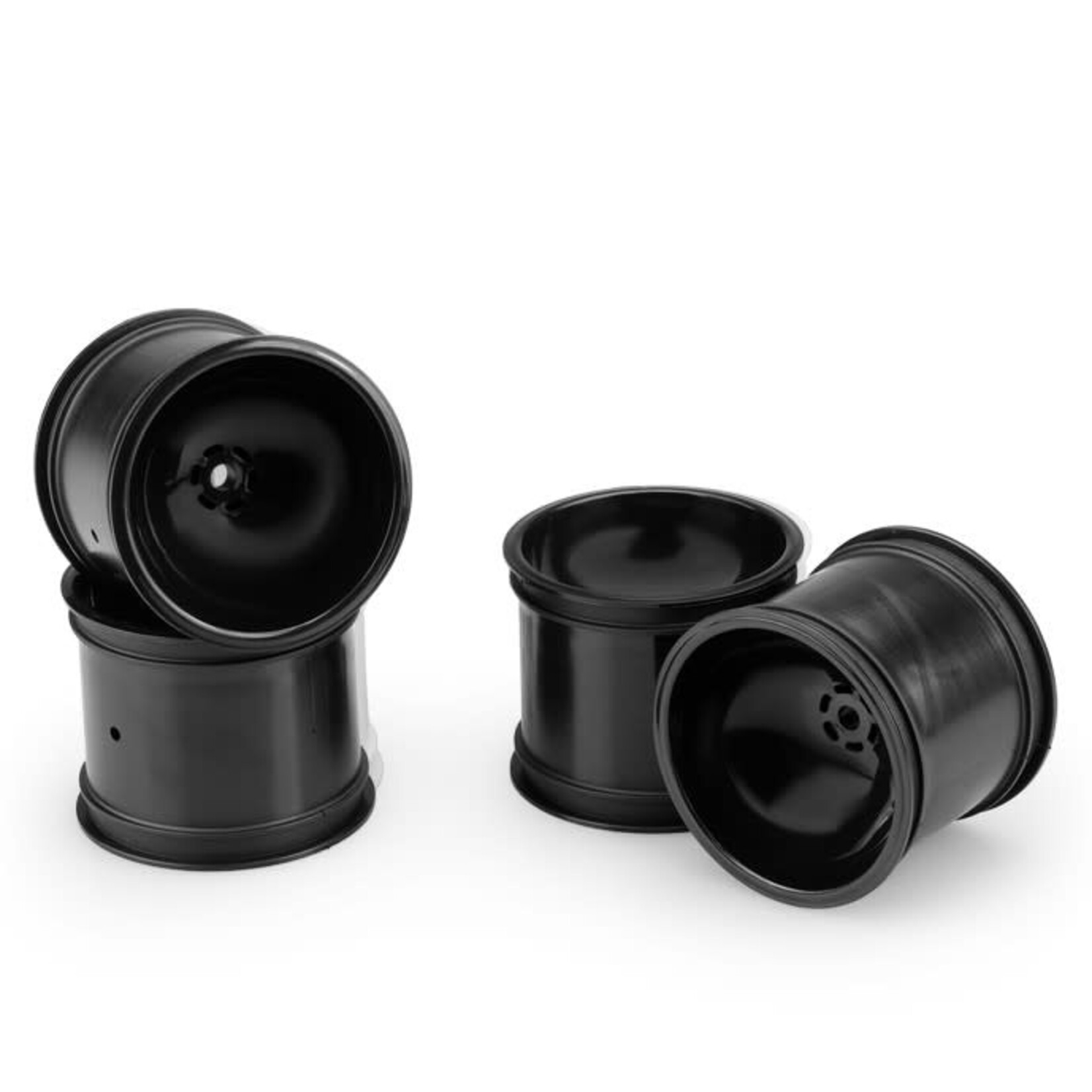 JConcepts JCO3417B JConcepts 12mm Hex 2.2" Super Dish Front Wheel (Black) (4) (Rustler/Stampede)