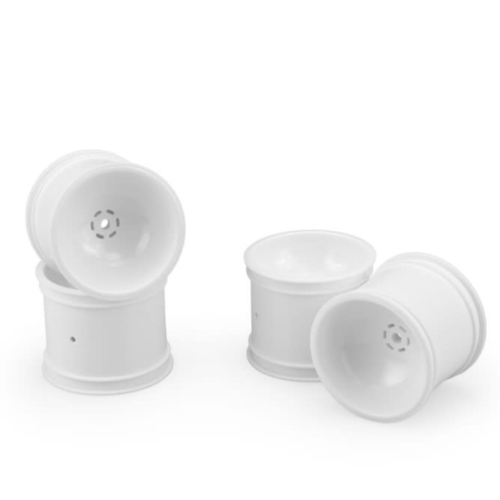 JConcepts JCO3417W JConcepts 12mm Hex 2.2" Super Dish Front Wheel (White) (4) (Rustler/Stampede)