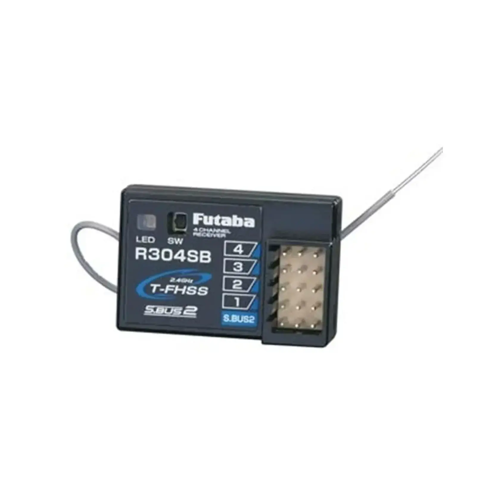 Futaba FUT01102179-3 Futaba R304SB T-FHSS 4-Channel Telemetry Enabled 2.4GHz Receiver