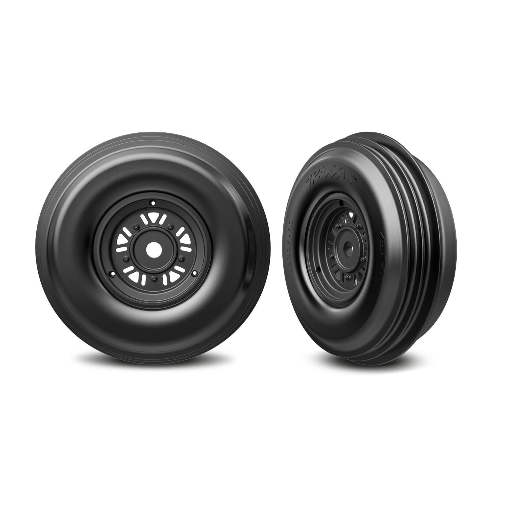 Traxxas TRA10971 Traxxas 3.2" Funco Front Wheels & Ribbed Tires (2)