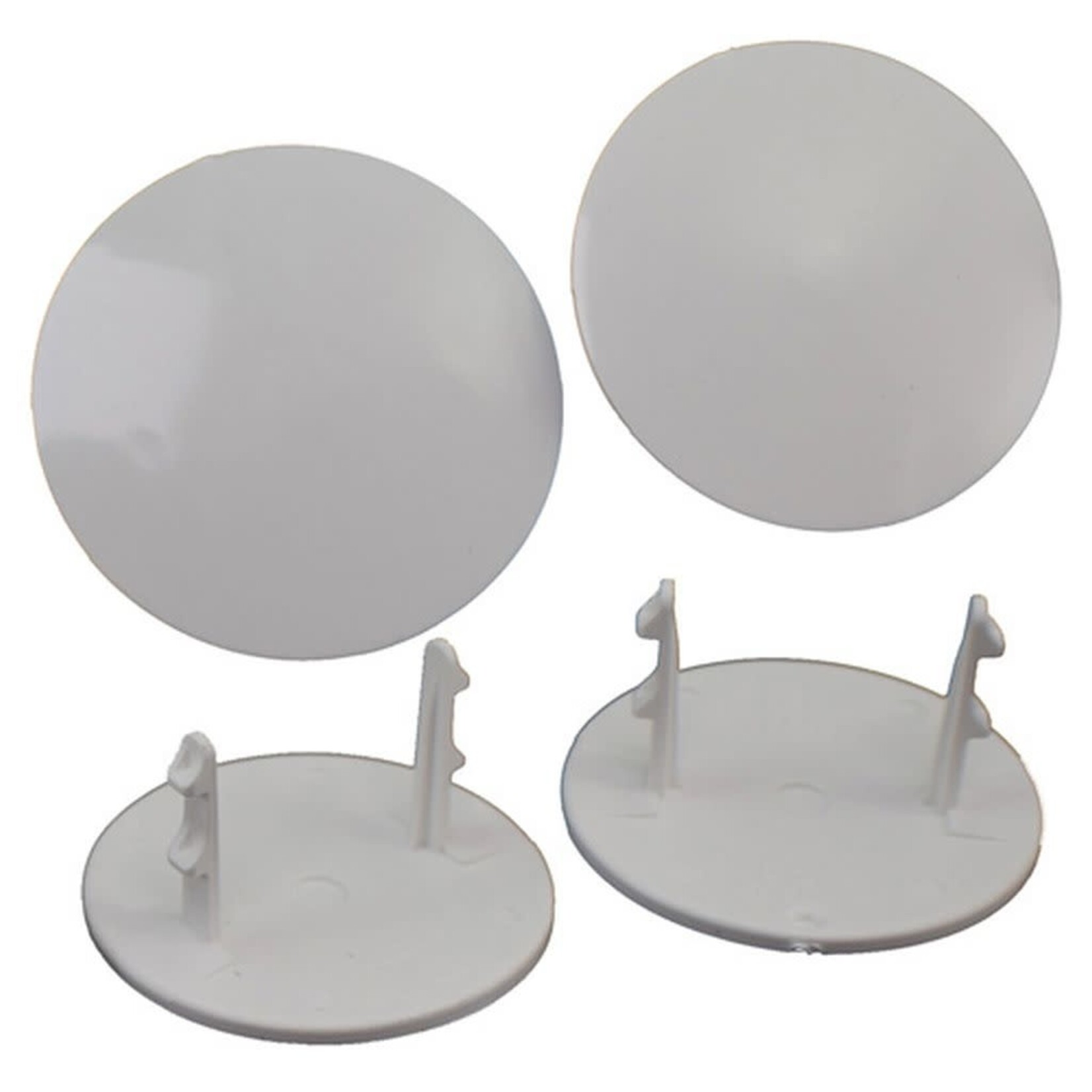 DE Racing DERGMPW DE Racing Gambler Snap-In Mud Plugs (White)