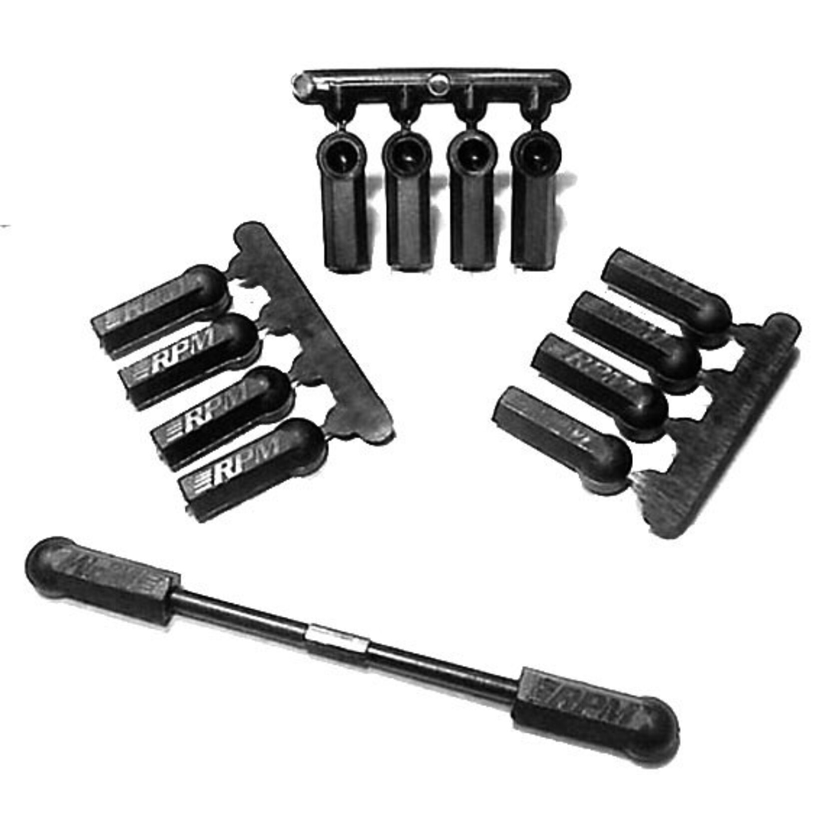 RPM RPM73372 RPM Heavy Duty 4-40 Rod Ends (Black) (12)
