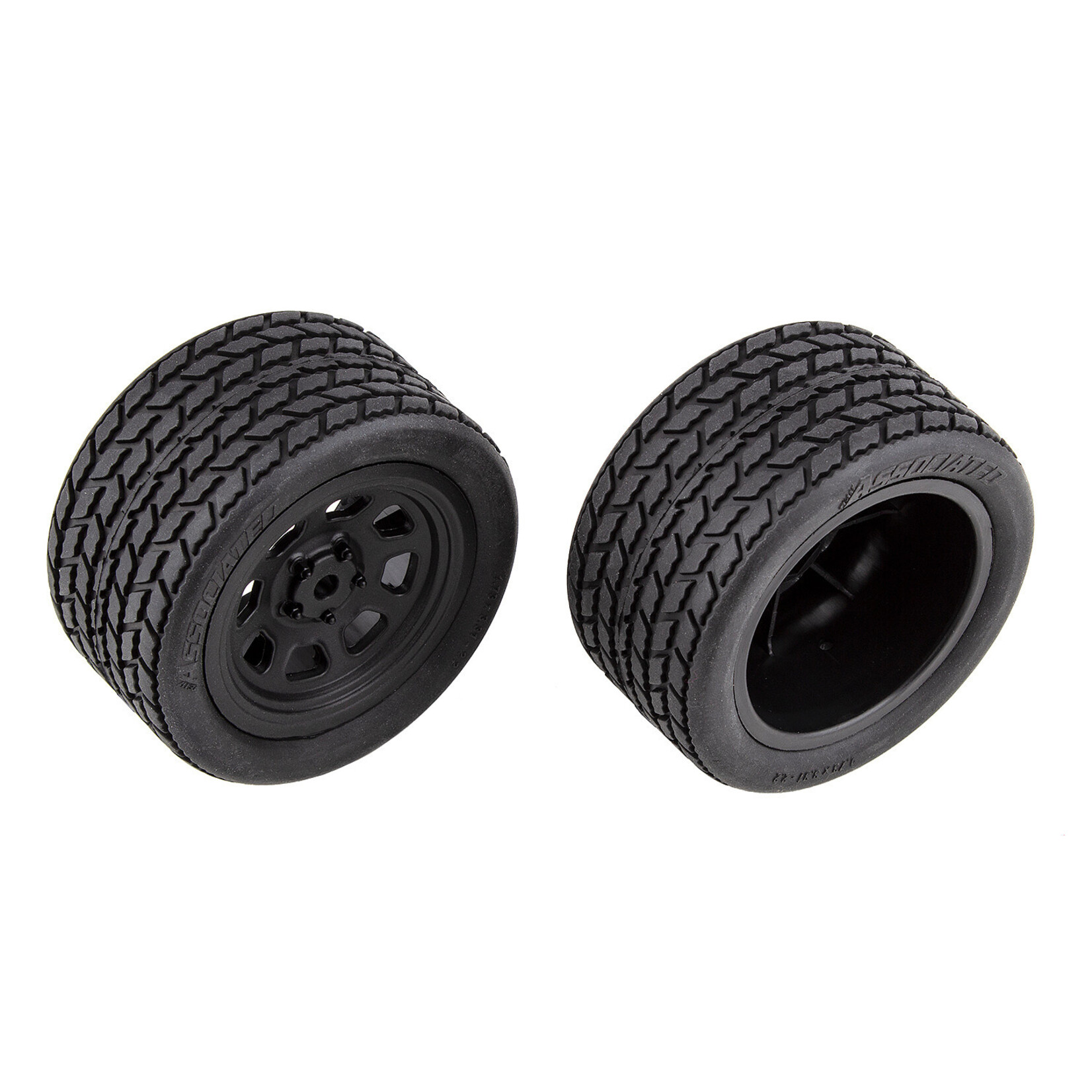 Team Associated **ASC71195 Team Associated SR10 Pre-Mounted Street Stock Tires w/Rear Wheels (2)
