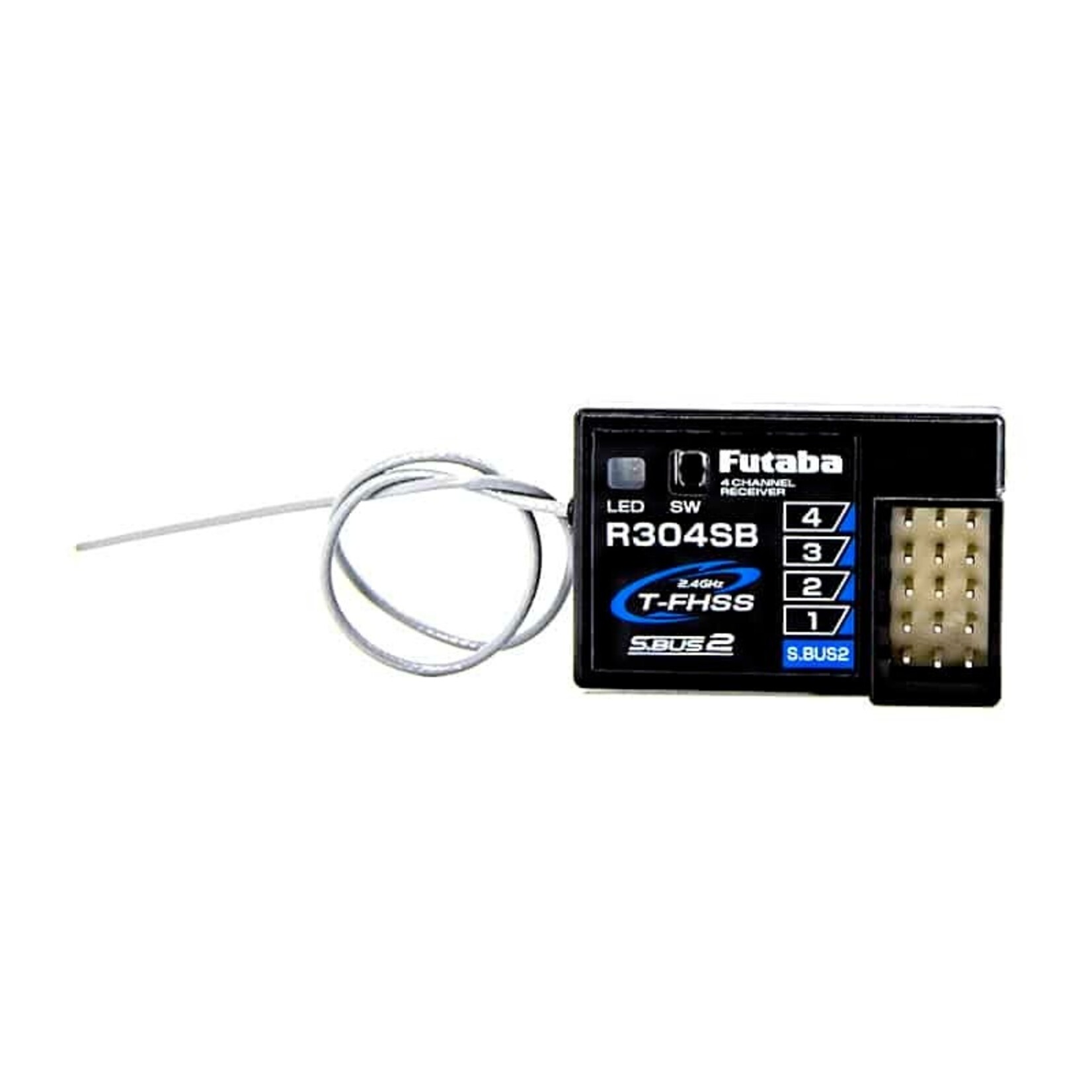 Futaba FUT01102179-3 Futaba R304SB T-FHSS 4-Channel Telemetry Enabled 2.4GHz Receiver