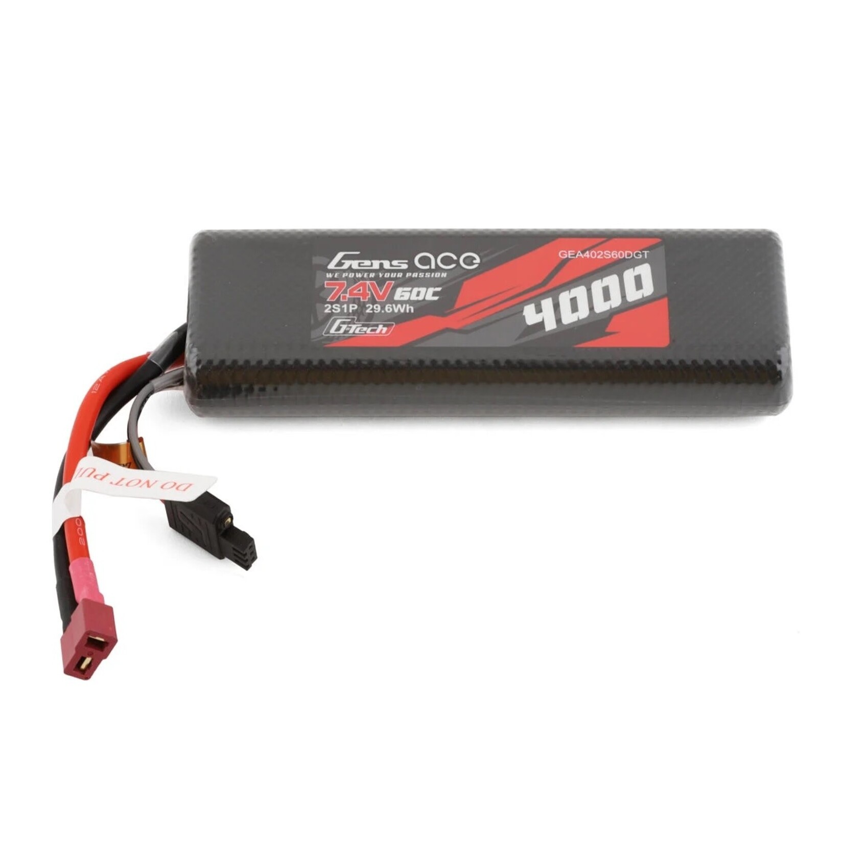 Gens Ace GEA402S60DGT Gens Ace 2S G-Tech Smart LiPo Battery 60C (7.4V/4000mAh) w/T-Style Connector (Tamiya)