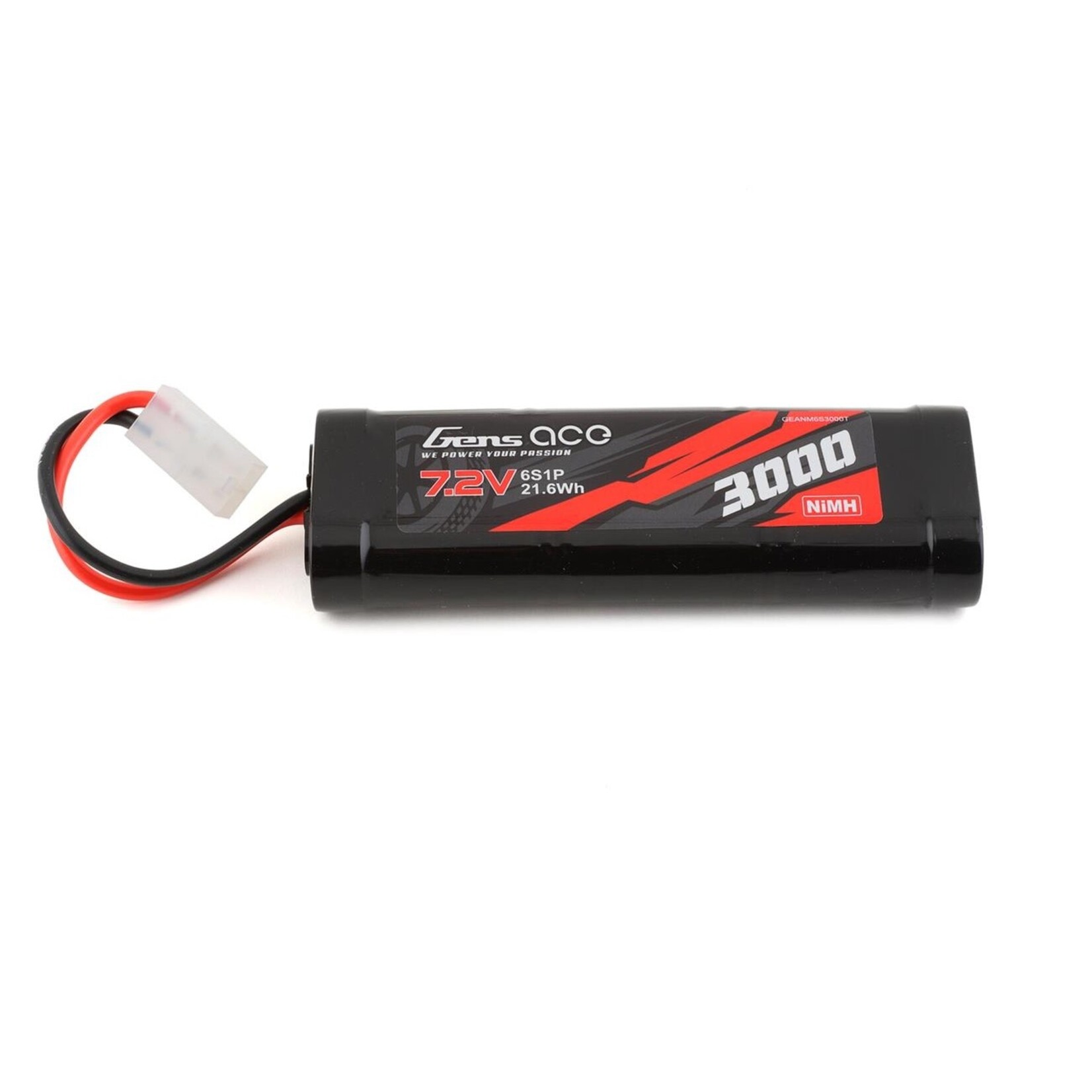 Gens Ace GEANM6S3000T Gens Ace 6-Cell 7.2V NiMh Battery w/Tamiya Connector (3000mAh)