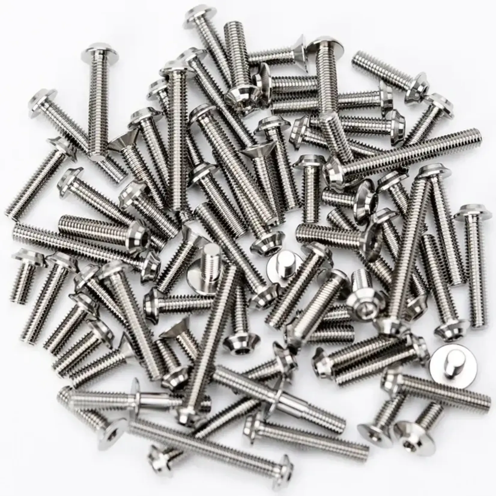 1UP 1UP-71912-RAW 1up Racing Pro Duty Titanium Upper Screw Set - AE RC10B84 & B84D - Raw