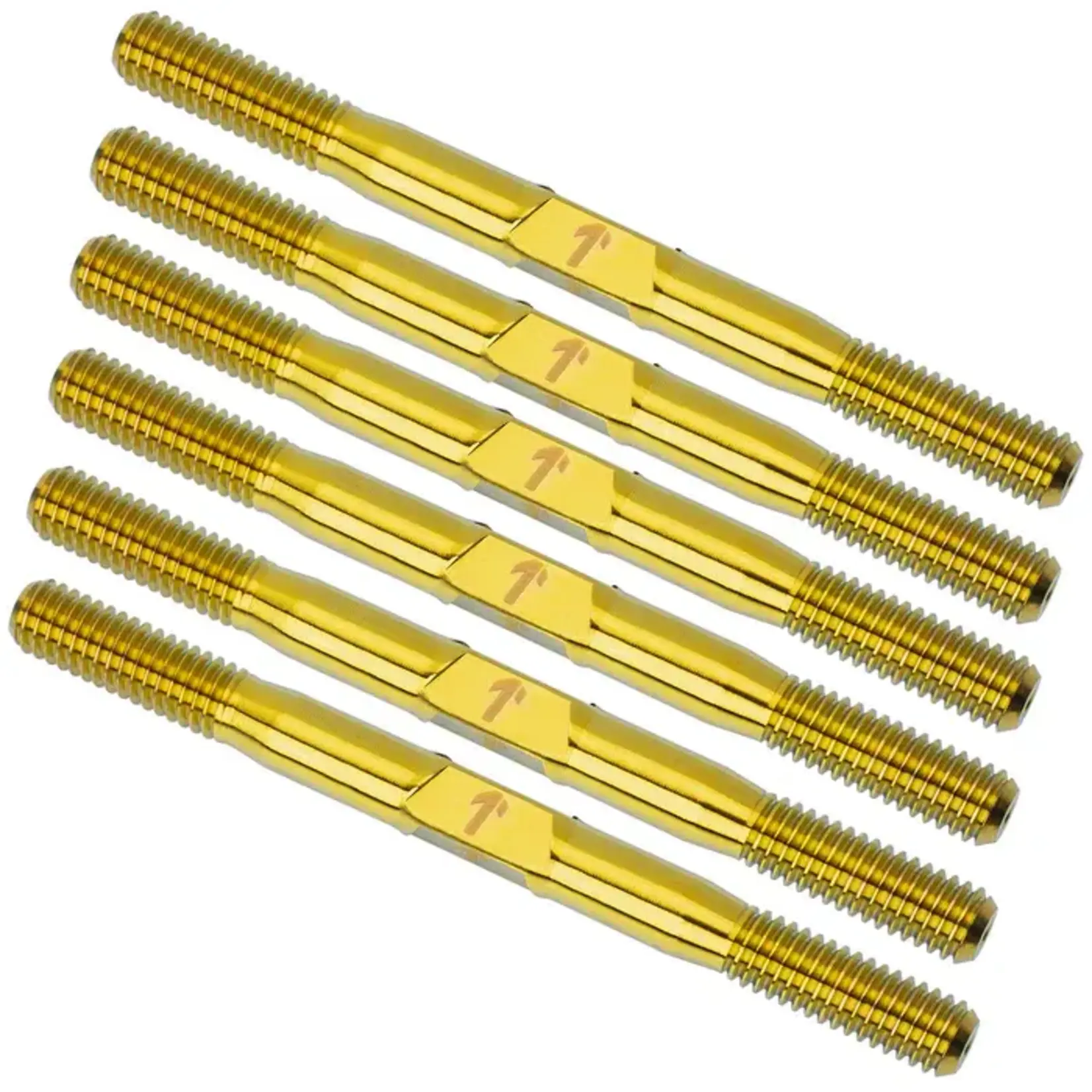 1UP 1UP-74912-GOLD 1UP Racing Pro Duty Titanium Turnbuckle Set - AE RC10B84 & B84D - Gold