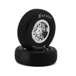 Losi LOS-2418 Losi 22S Sprint Front Pre-Mounted Hoosier Tires (Chrome) (2) (Hard)