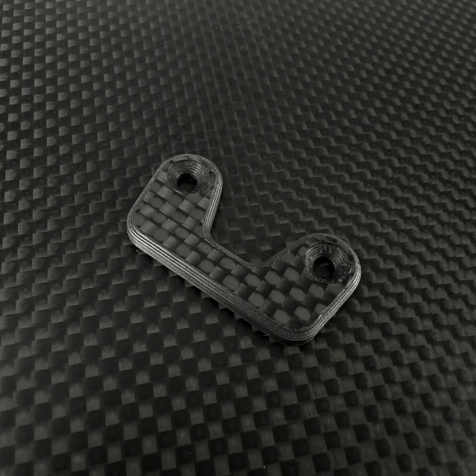 R1 R1900157-F R1 Wurks B7 Carbon Fiber Wing Button, Rear (Matte Forged)