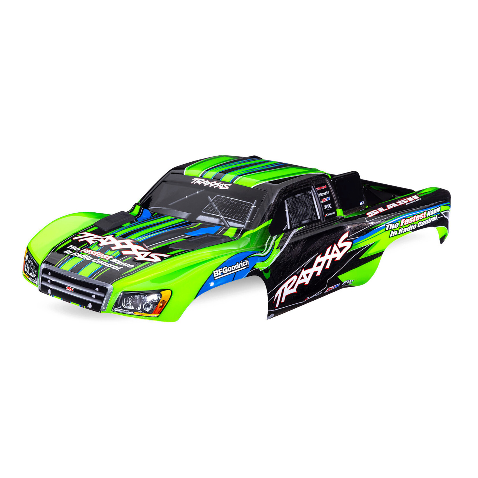 Traxxas TRA5924-GRN Traxxas Slash 2WD Green Clipless Body