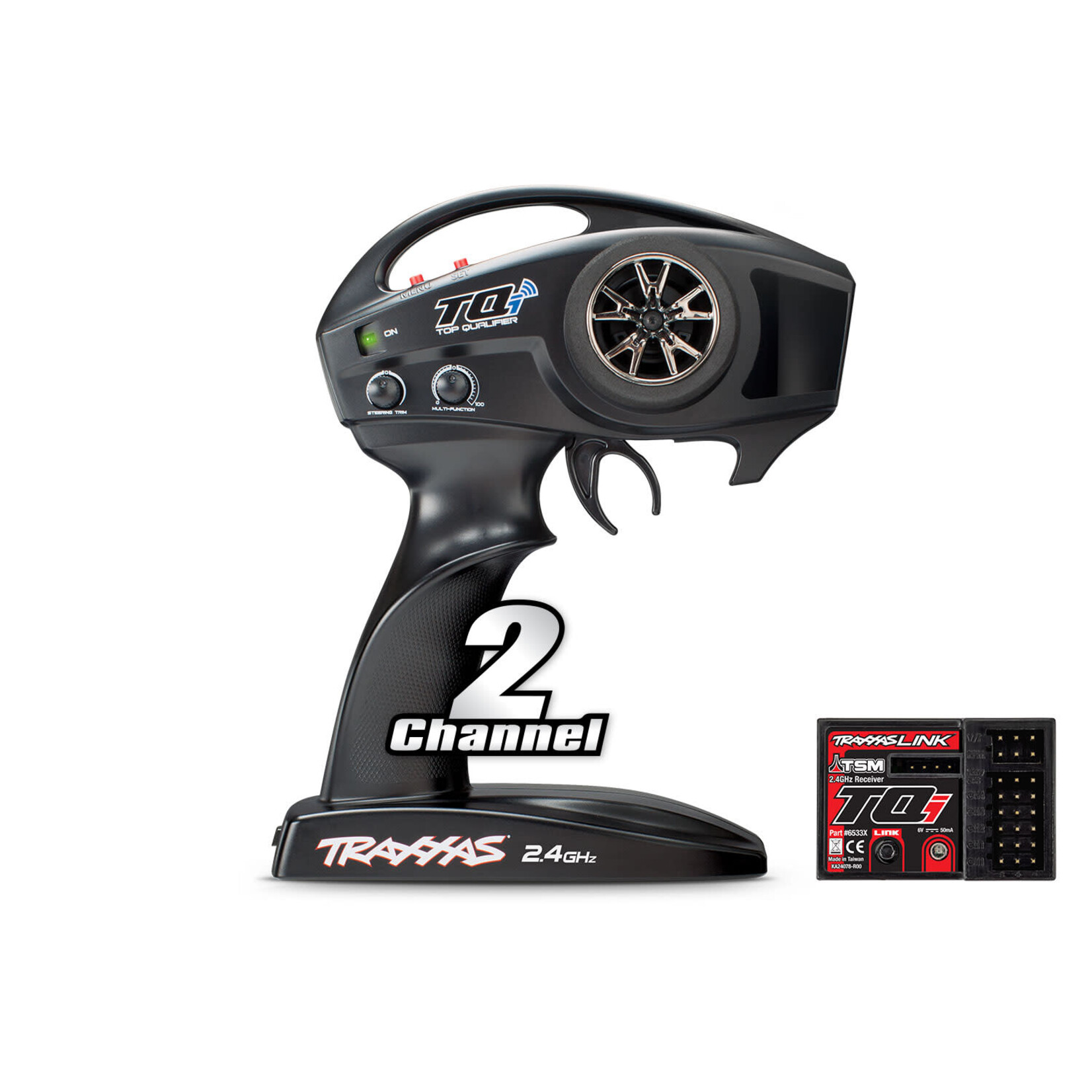 Traxxas TRA6509A Traxxas TQi 2-Ch 2.4 GHz Transmitter with TSM Receiver