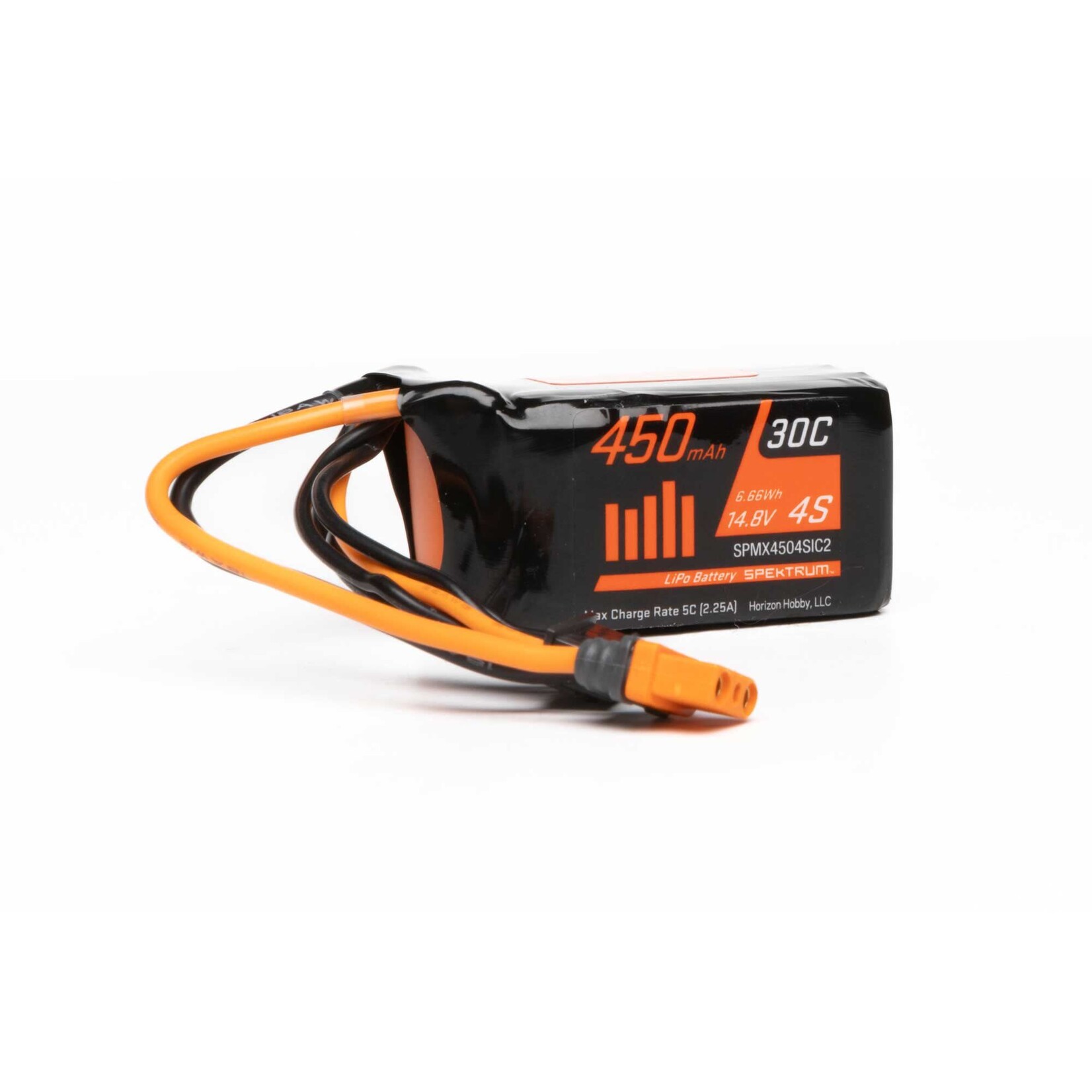 Spektrum SPMX4504SIC2 Spektrum 4S 30C LiPo Battery w/IC2 Connector (14.8V/450mAh)