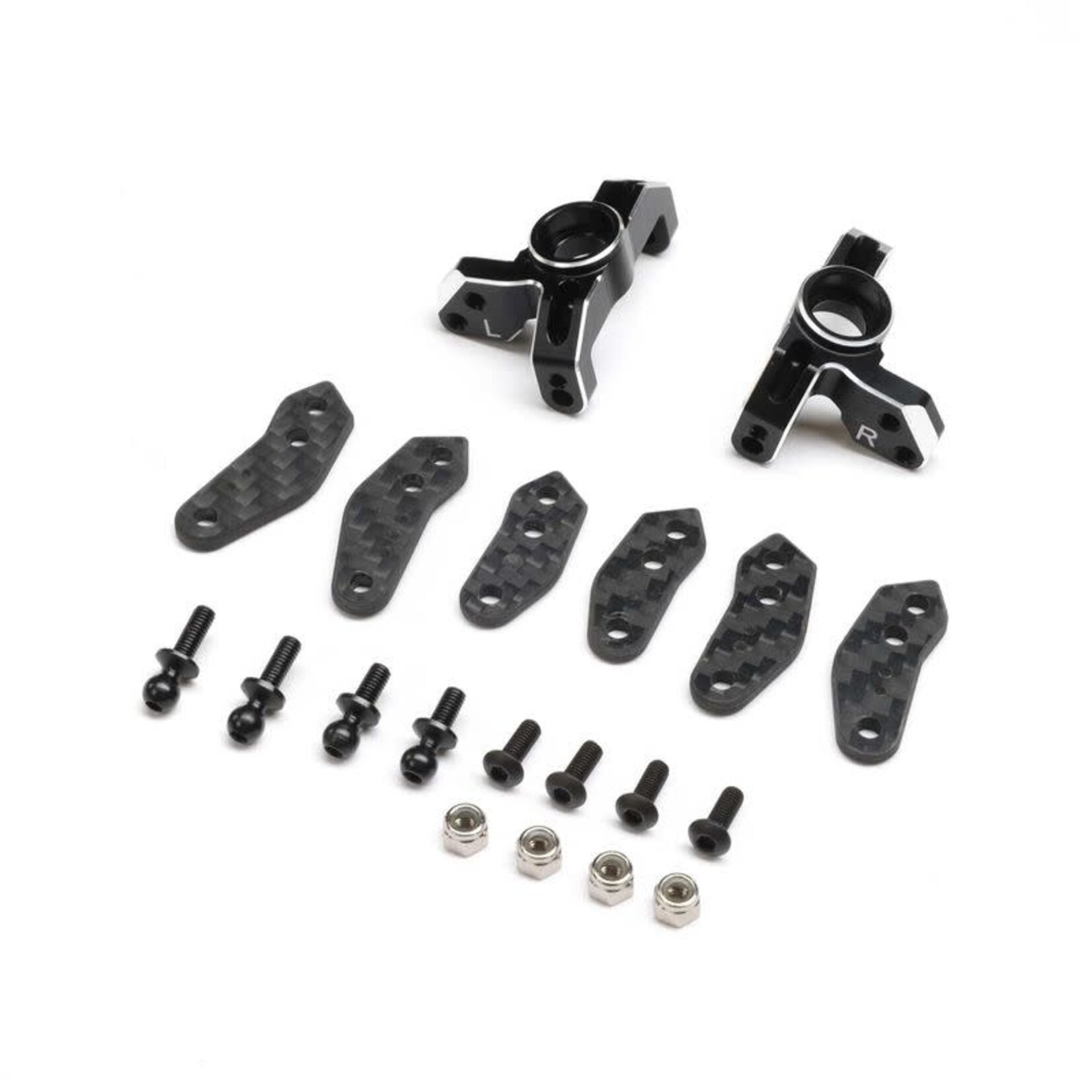 TLR TLR-1062 TLR Spindle Set, Aluminum, Black: 22S Sprint