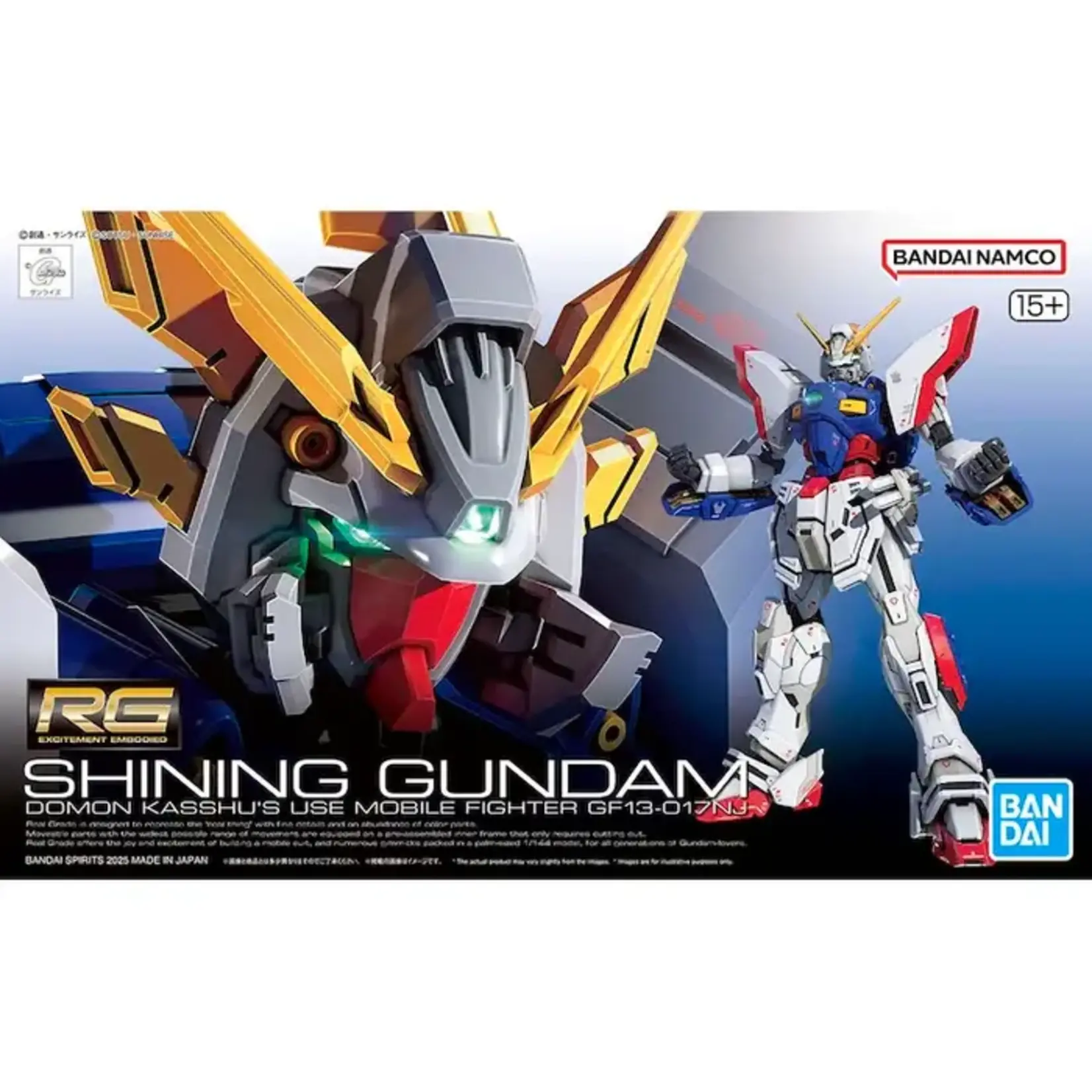 Bandai BAN2795247 Bandai RG #42 Shining Gundam "G Gundam"