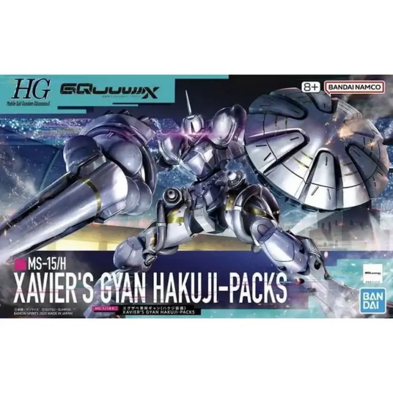 Bandai BAN2773793 Bandai #7 HG 1/144 XAVIER'S GYAN HAKUJI-PACKS "Gundam