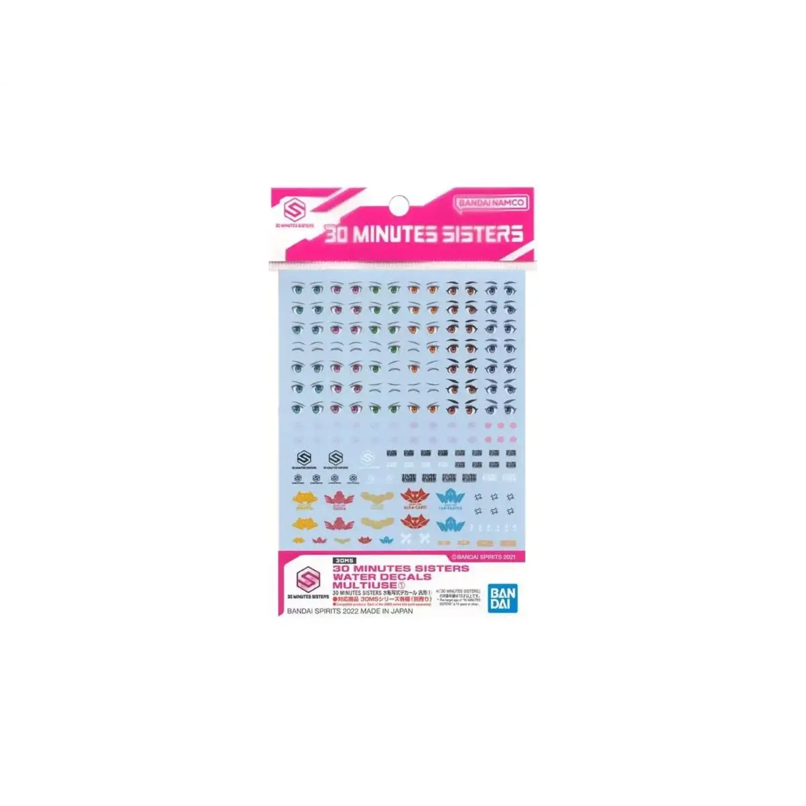 Bandai BAN2616277 Bandai Water Decals Multiuse 1 "30 Mission Sister"