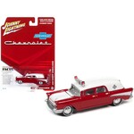 Johnny Lightning JLSP130 Johnny Lightning 1957 Chevy Ambulance Red Hobby Exclusive