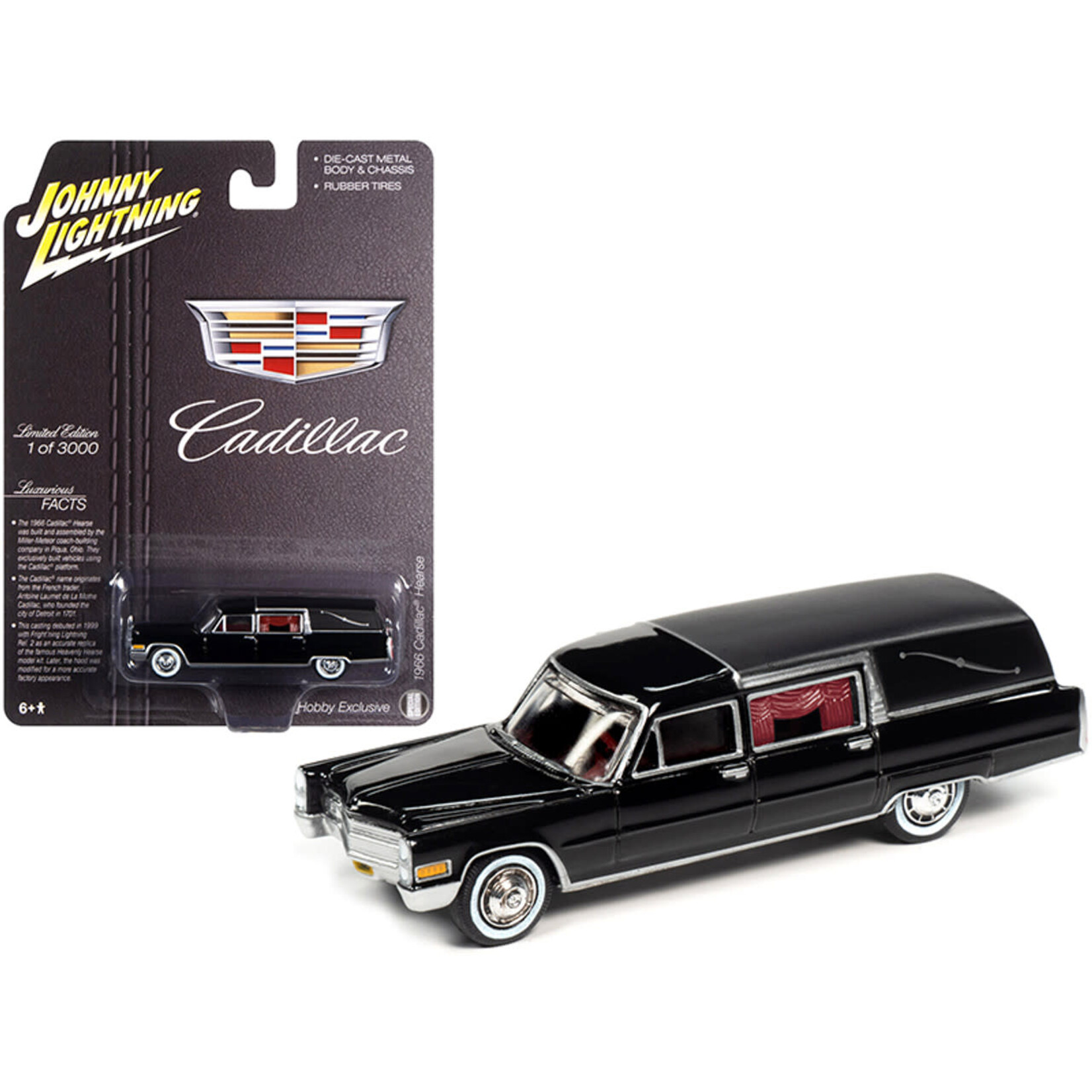Johnny Lightning JLSP089 Johnny Lightning 1966 Cadillac Hearse Black