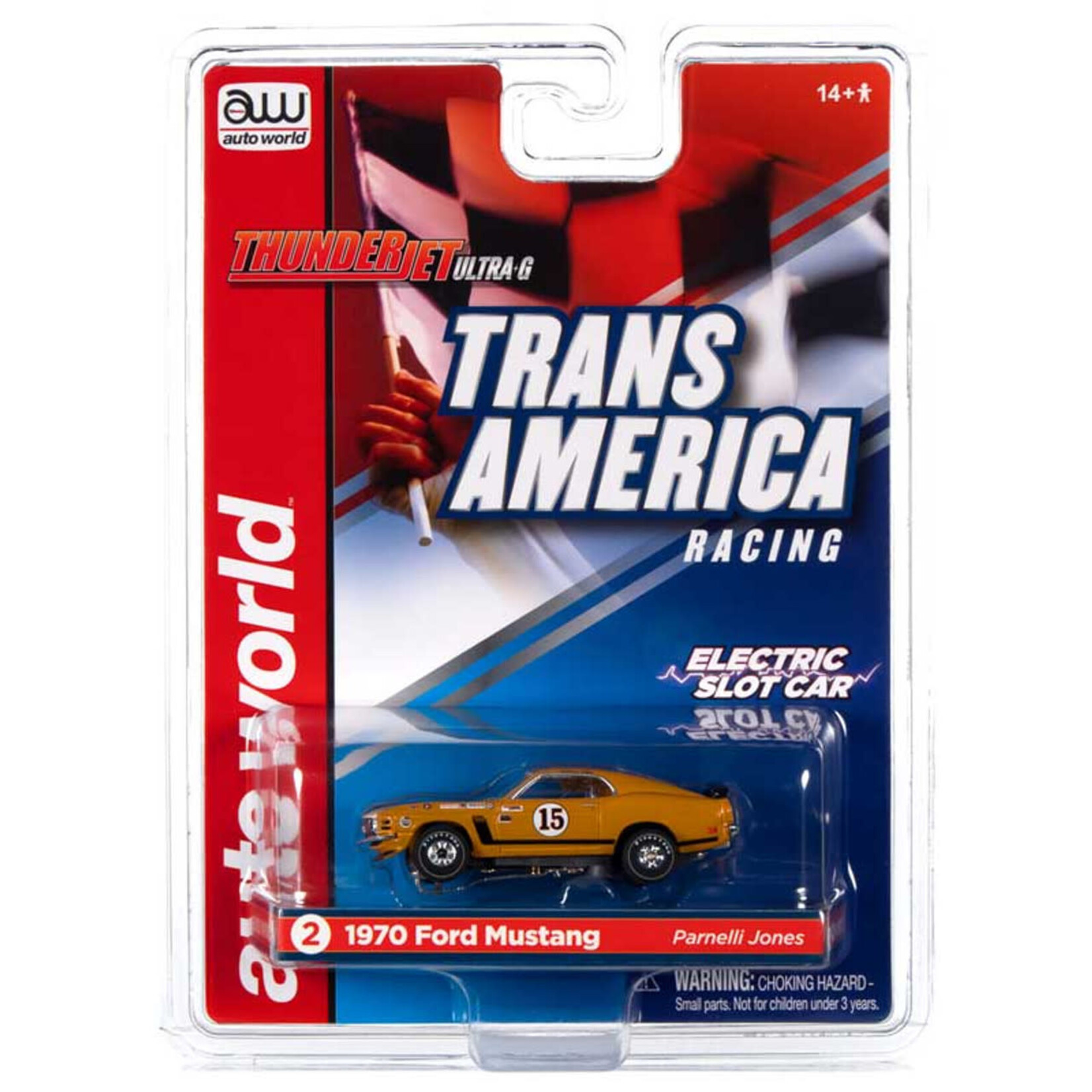 Auto World SC357-2 Auto World Thunder Jet Trans America Racing 1970 Ford Mustang