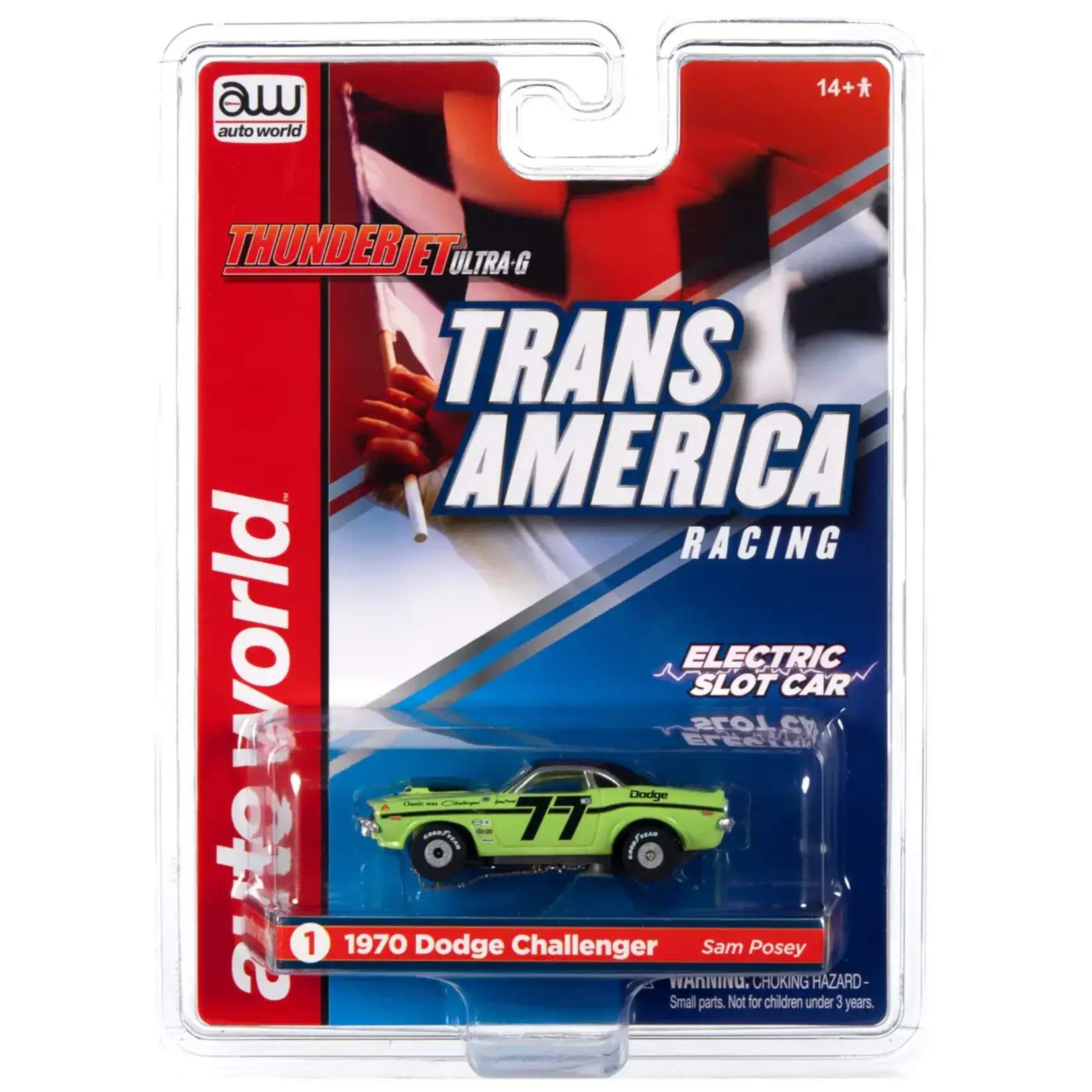 Auto World SC357-1 Auto World Thunder Jet Trans America Racing 1970 Dodge Challenger