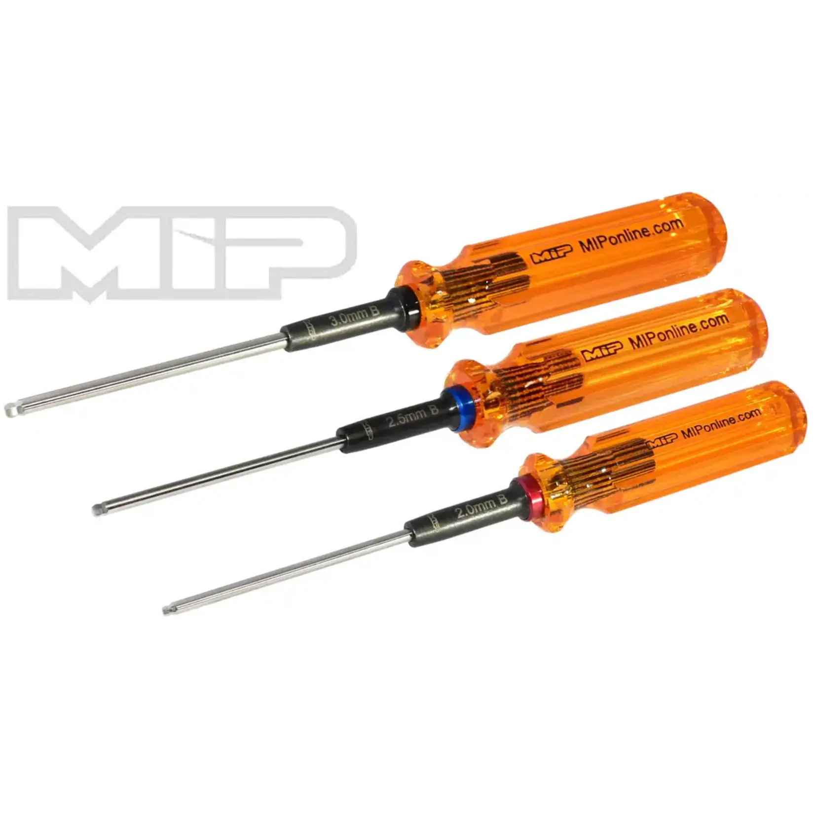 MIP MIP9606 MIP Hex Driver Ball Wrench Set Gen 2, Metric (3), 2.0mm, 2.5mm, & 3.0mm