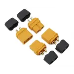 Samix SAMCXT60H-002 Samix XT60 Connectors w/Wire Covers (2 Male/2 Female)