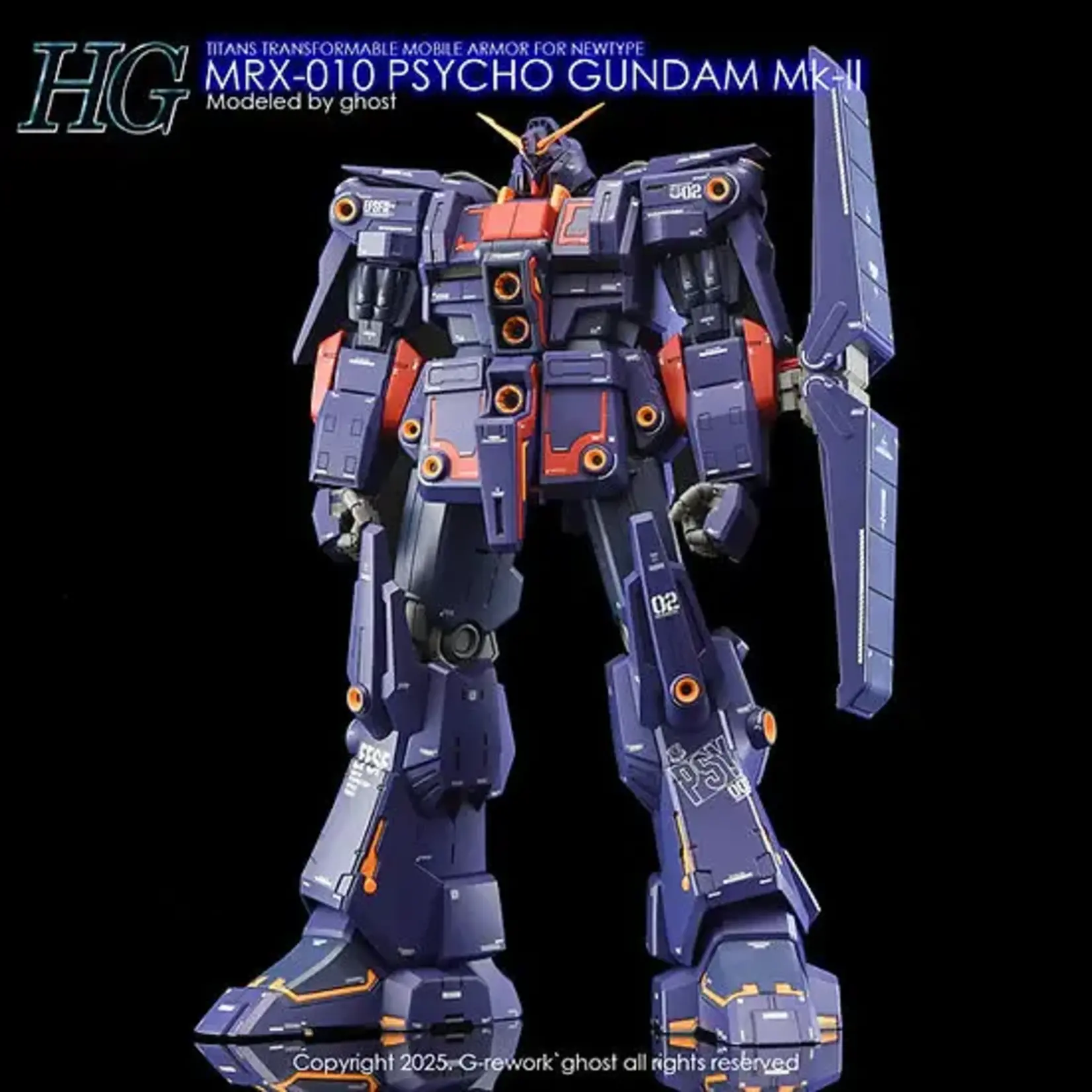 GUNPRIMER GUN-CD-H261 G-Rework HG Psycho Gundam Mk 2 Water Slide Decals