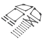 Losi LOS-2428 Losi Top Wing Mount Set, Black: 22S Sprint