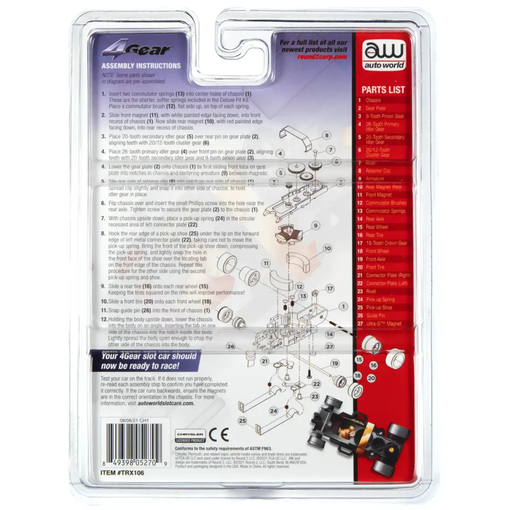 Auto World Auto World 4 Gear Deluxe Pit Kit (w/Plymouth Funny Car Body)