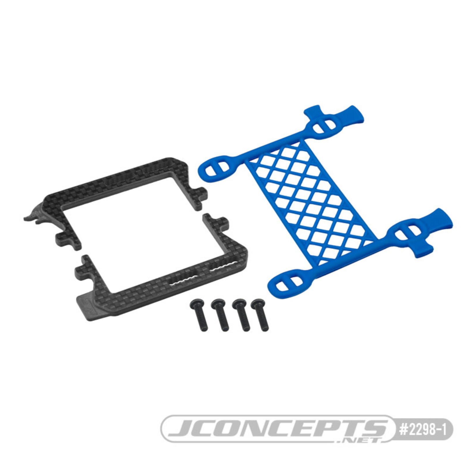 JConcepts JCO2298-1 Jconcepts B6.2 Cargo Net Battery Brace, (Blue)