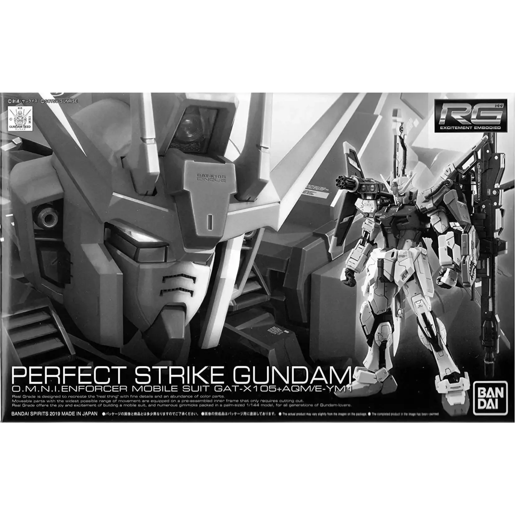 Bandai BANF2487790 Bandai Premium RG Perfect Strike Gundam "Gundam Seed"