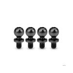 JConcepts JCO5140-2 JConcepts 5.5mm Revolved Titanium Ball Studs (Black) (4) (4mm)