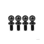 JConcepts JCO5132-2 JConcepts 5.5mm Revolved Titanium Ball Studs (Black) (4) (6mm)