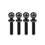 JConcepts JCO5135-2 JConcepts 5.5mm Revolved Titanium Ball Studs (Black) (4) (12mm)
