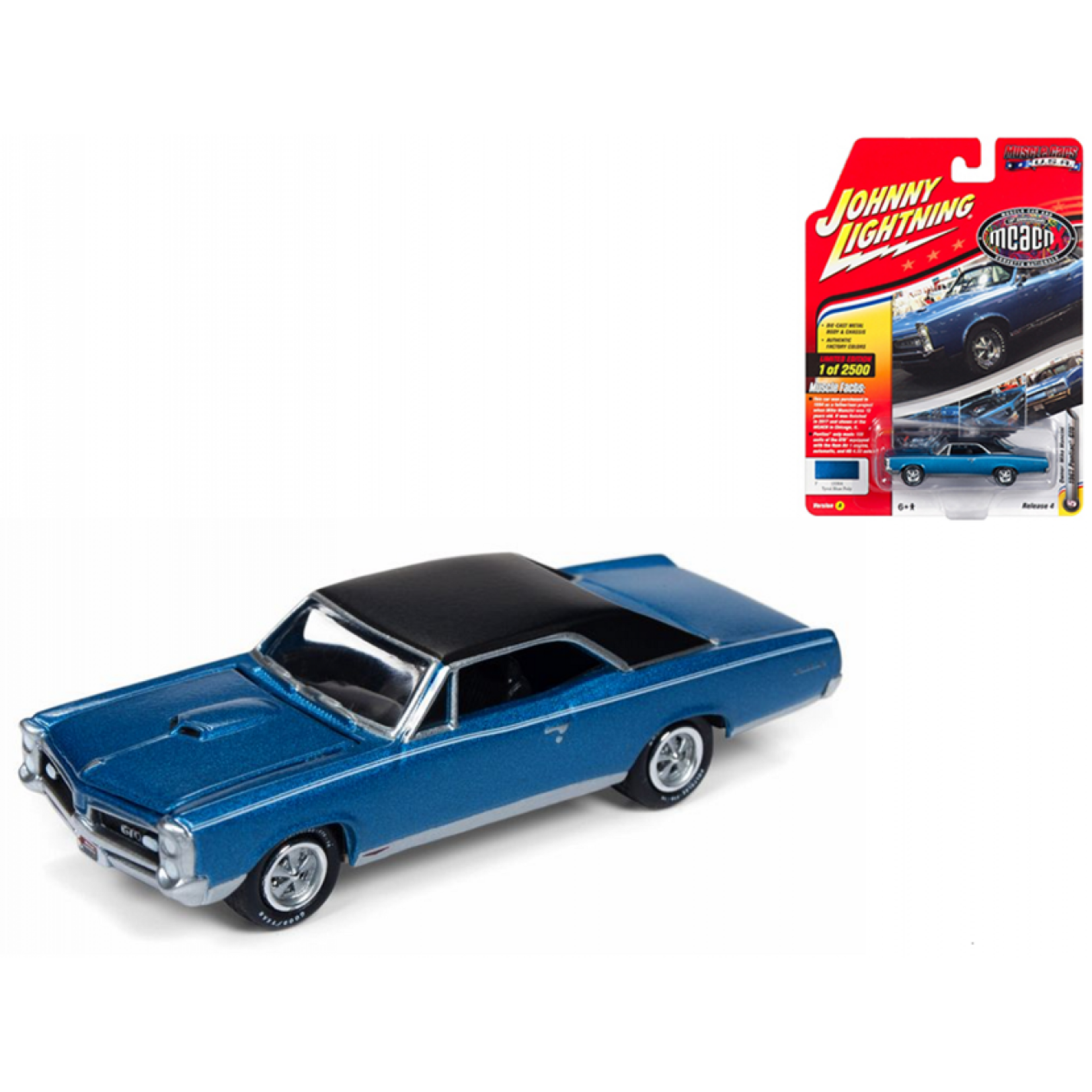 Johnny Lightning JLMC016A-5 Johnny Lightning 1967 Pontiac GTO Tyrol Blue Poly MCACN