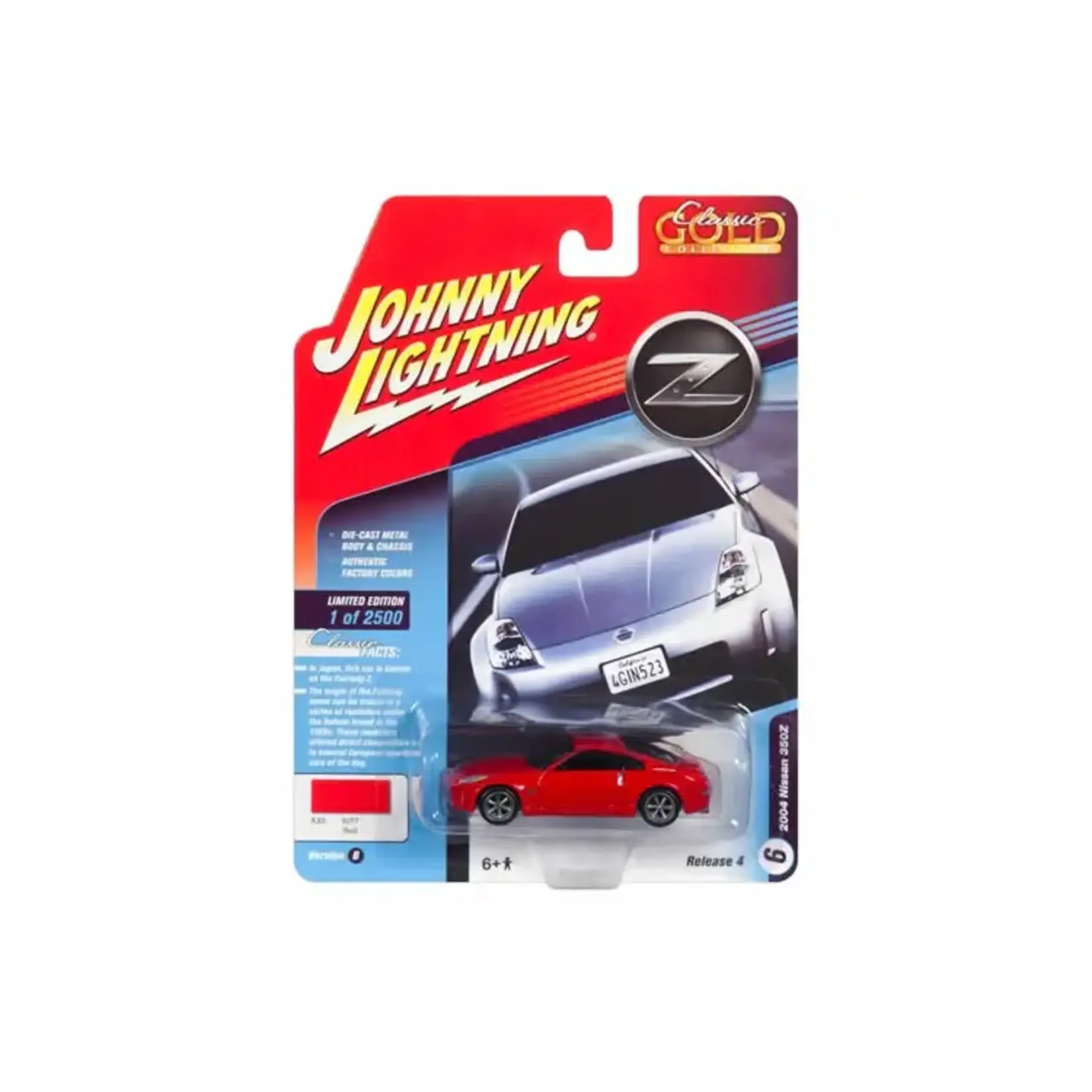 Johnny Lightning JLCG016B-6 Johnny Lightning 2004 Nissan 350Z Red