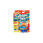 Johnny Lightning JLSF020A-6 Johnny Lightning 1976 Ford Econoline Van Metallic Cyan and Orange