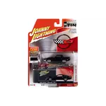 Johnny Lightning JLCT004A-3 Johnny Lightning 1995 Chevy Corvette ZR-1 Black with Collectible Metal Storage Tin
