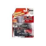 Johnny Lightning JLCT004A-1 Johnny Lightning 1967 Pontiac Firebird Linden Green with Collectible Metal Storage Tin