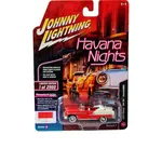 Johnny Lightning JLMC013A-5 Johnny Lightning 1955 Chevy Bel Air Convertible (Gypsy Red) Havana Nights