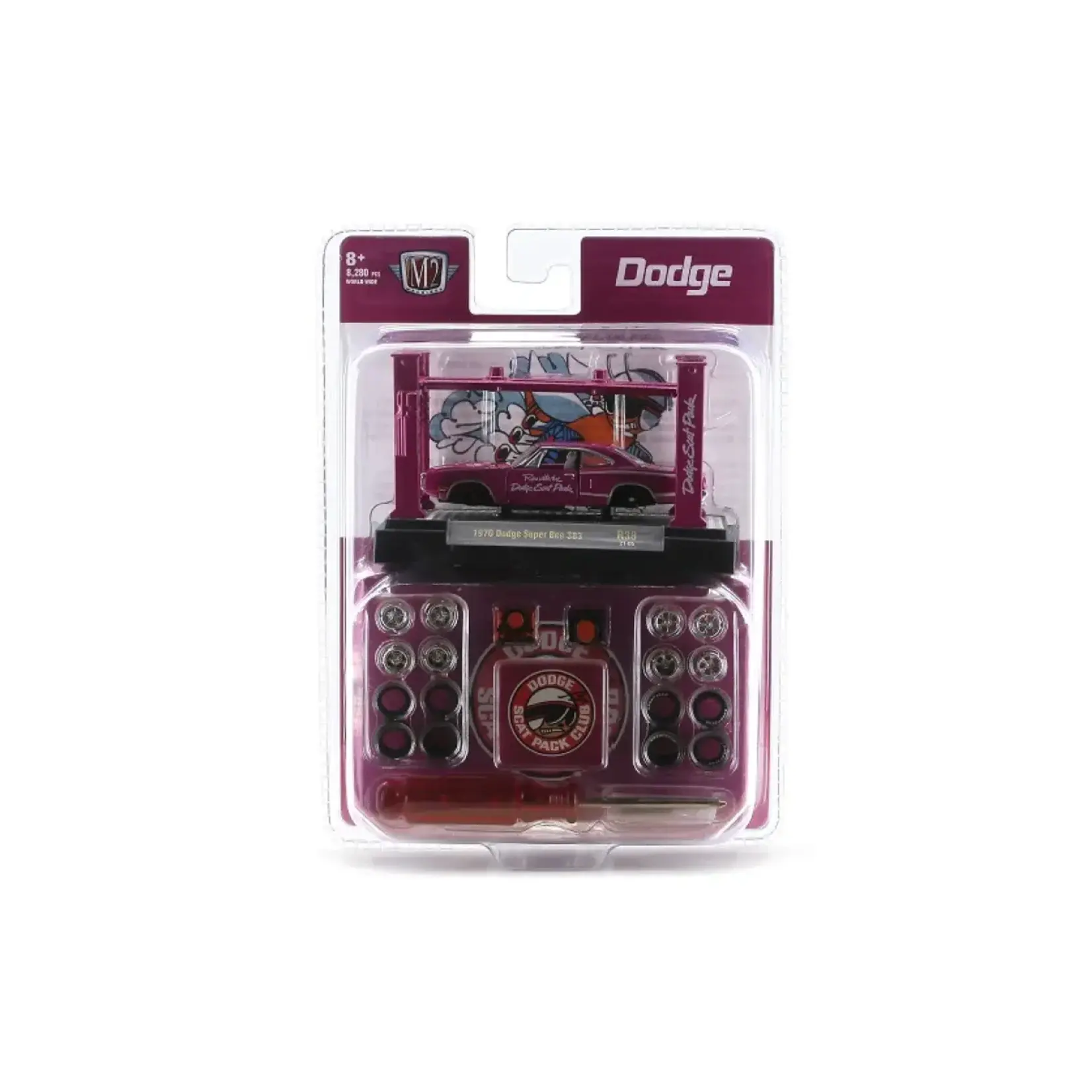 M2 Machines 37000-R38-05 M2 Machines Model Kit 1970 Dodge Super Bee (Purple)