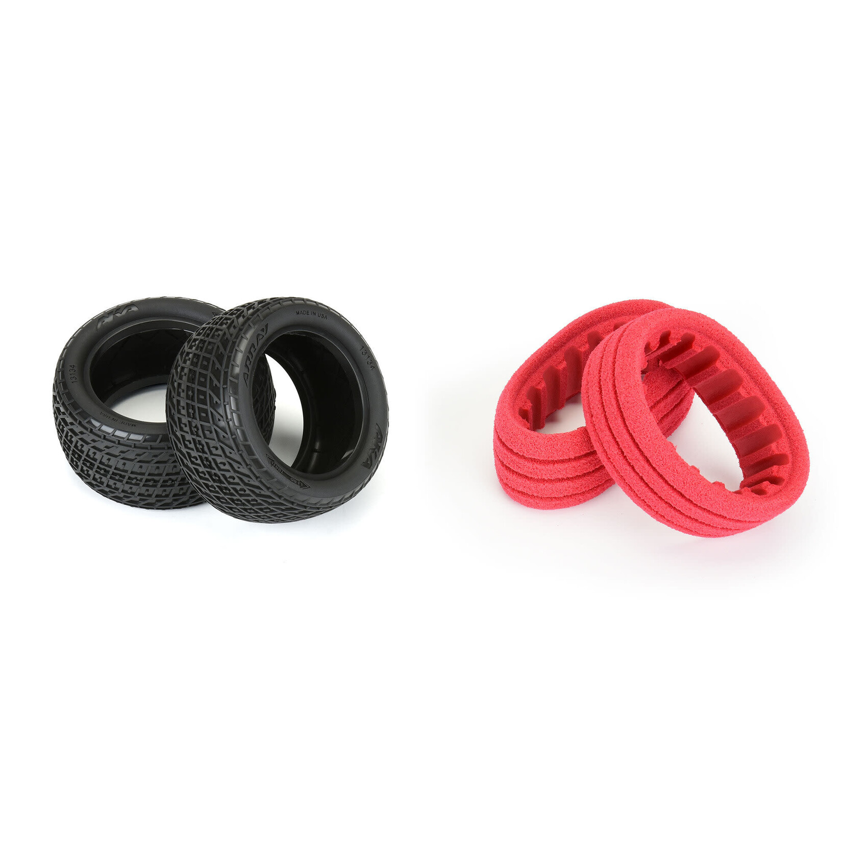 AKA AKA13134QR AKA Array 2.2" Rear Buggy Dirt Oval Tires (2) (Super Soft - Long Wear)