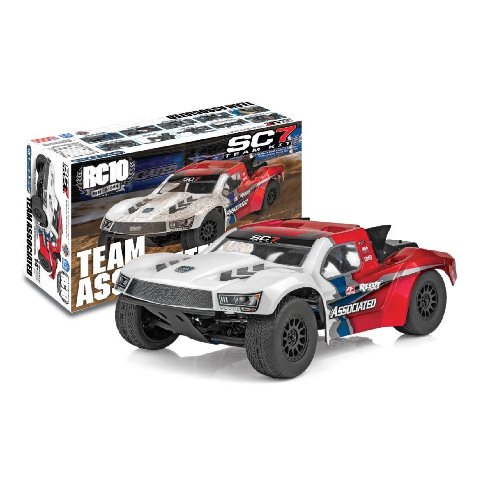Team Associated ASC70010 Associated RC10SC7 1/10 Off Road Electric 2WD Short Course Truck Team Kit
