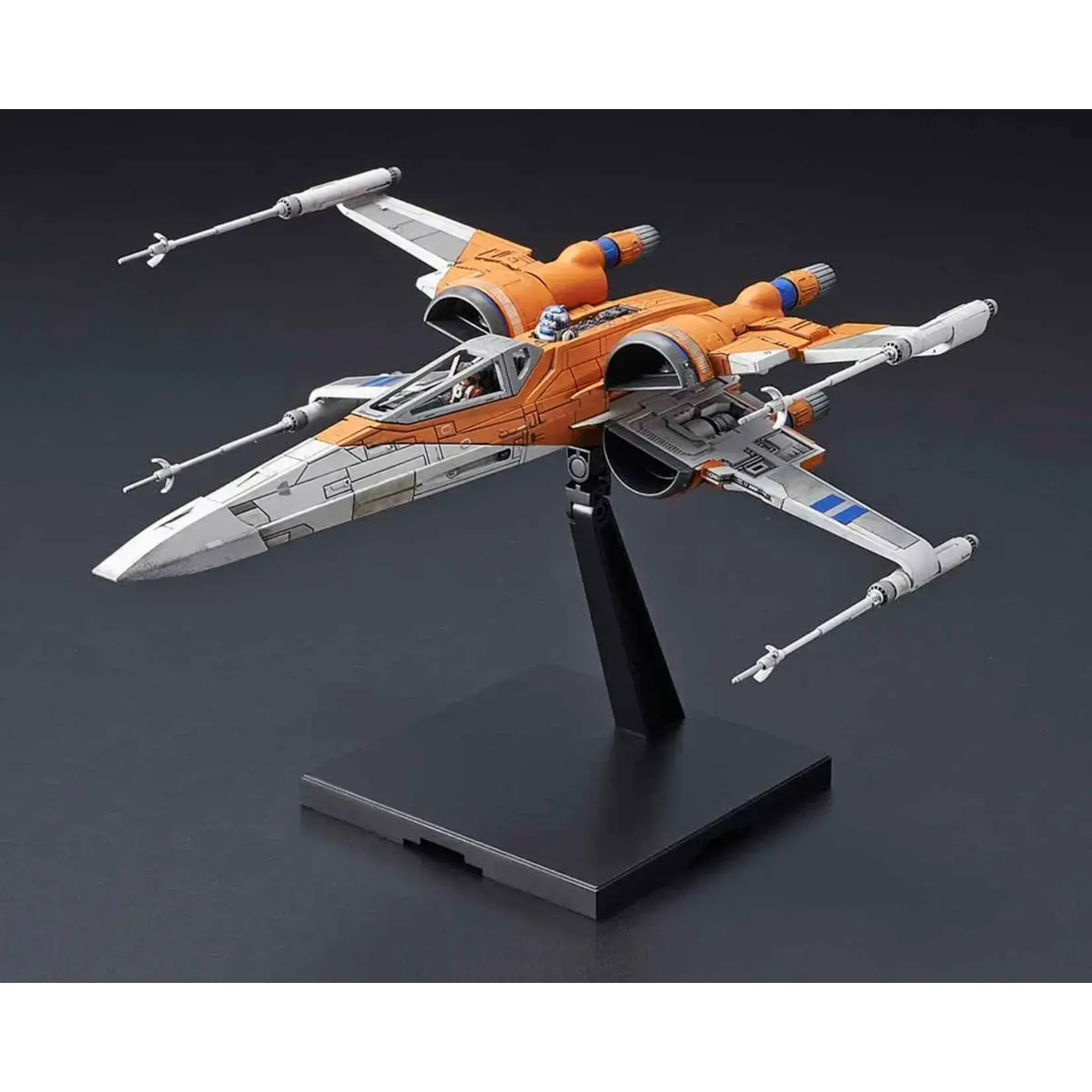 Bandai BAN2319537 Bandai Star Wars 1/72 Poe's X-Wing Fighter Model Kit