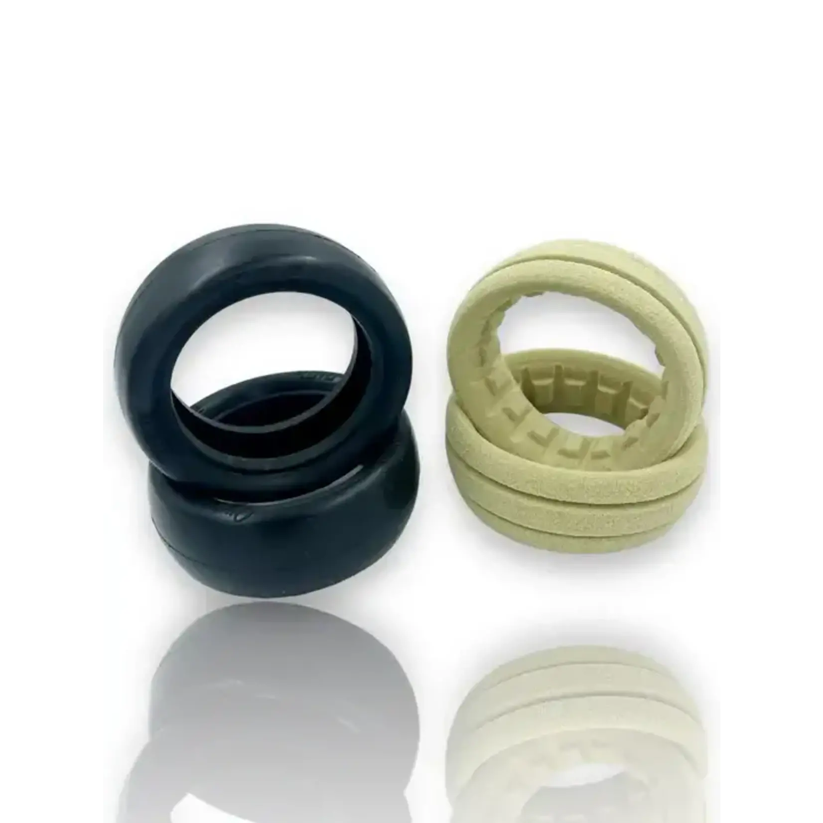 ProMotion RC PMO4050-F-DD ProMotion Slick 2wd/4wd 2.2" Front Tires Clay Oro
