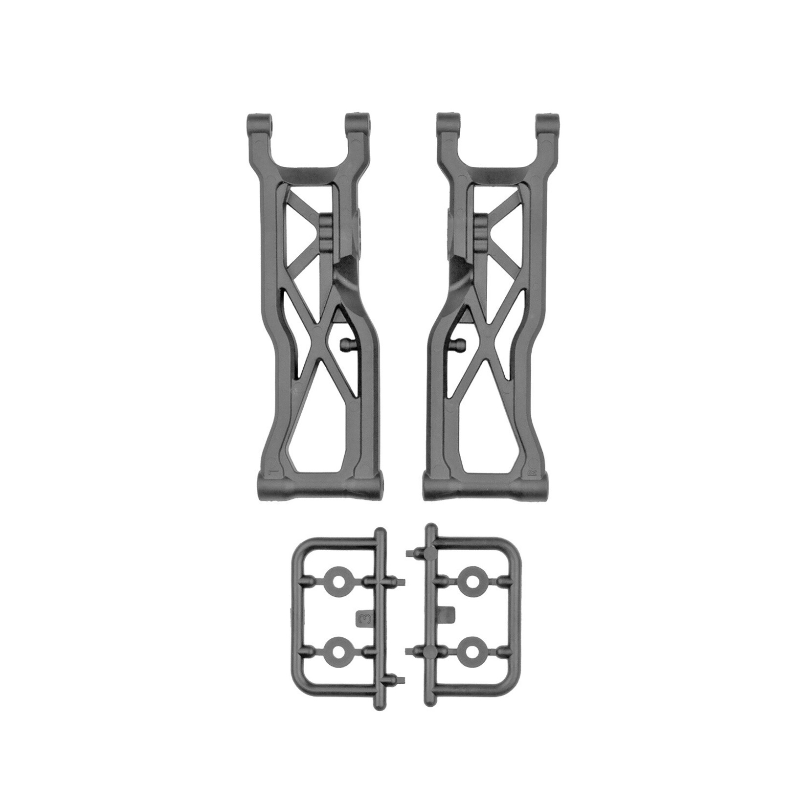 Team Associated ASC71212 Team Associated RC10T7 FT Rear Suspension Arms, Carbon