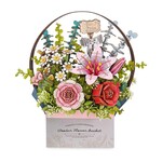 Robotime ROETW03H Robotime Wooden Flower Basket DIY 3D Puzzle