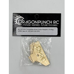 Dragon Punch RC LRCNW1530-2PK Dragon Punch RC10/RC10T/RSX Brass Nose Weights (30g & 15g)