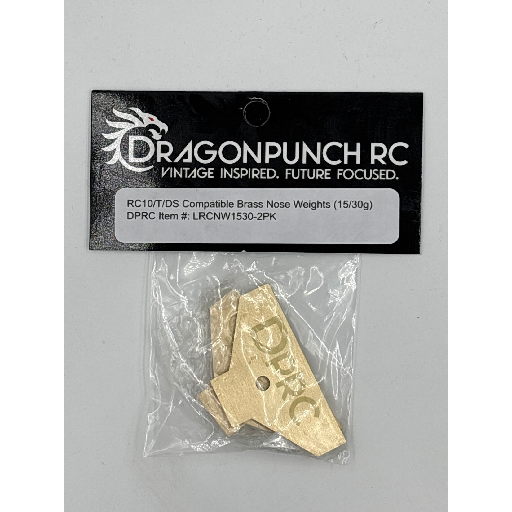 Dragon Punch RC LRCNW1530-2PK Dragon Punch RC10/RC10T/RSX Brass Nose Weights (30g & 15g)